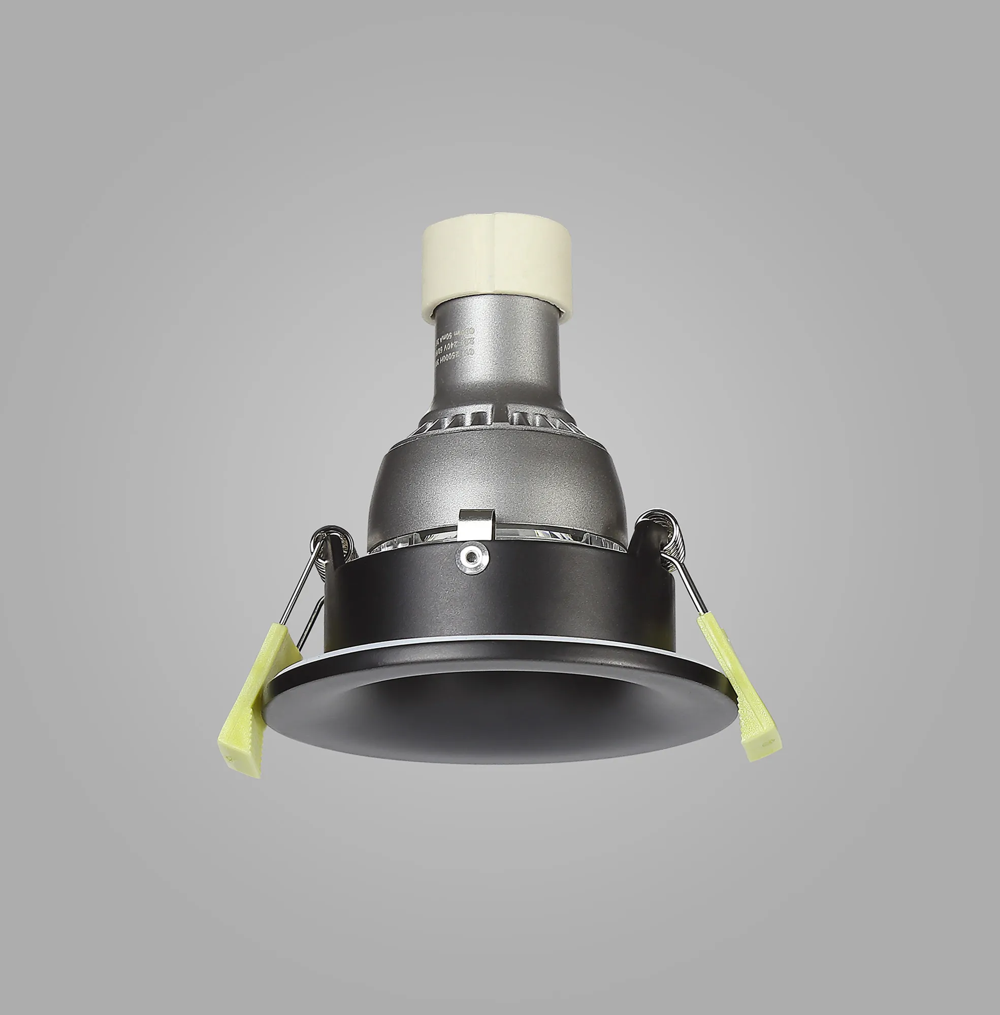 Bruve GU10 Recessed Round Matt Black IP65 Downlighter, Cut-Out 68mm DX200401  Dlux Bruve IP65